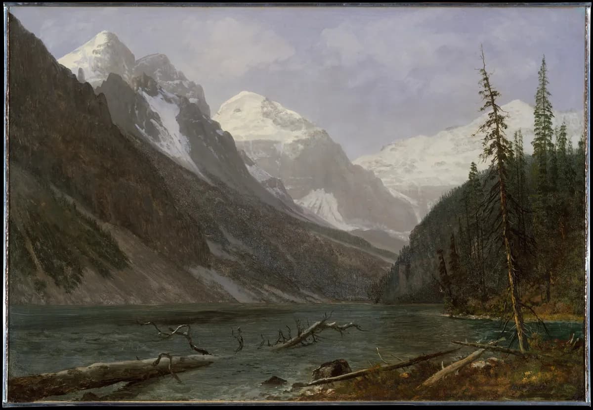 Montañas Rocosas de Canadá (lago Louise), Albert Bierstadt, h. 1889