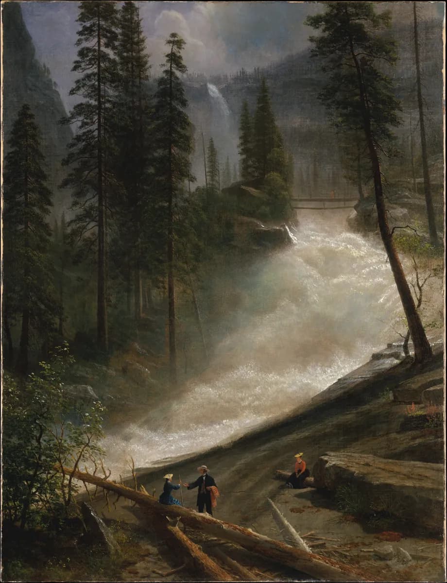 Cataratas Nevada, Yosemite, Albert Bierstadt, 1872 o 1873