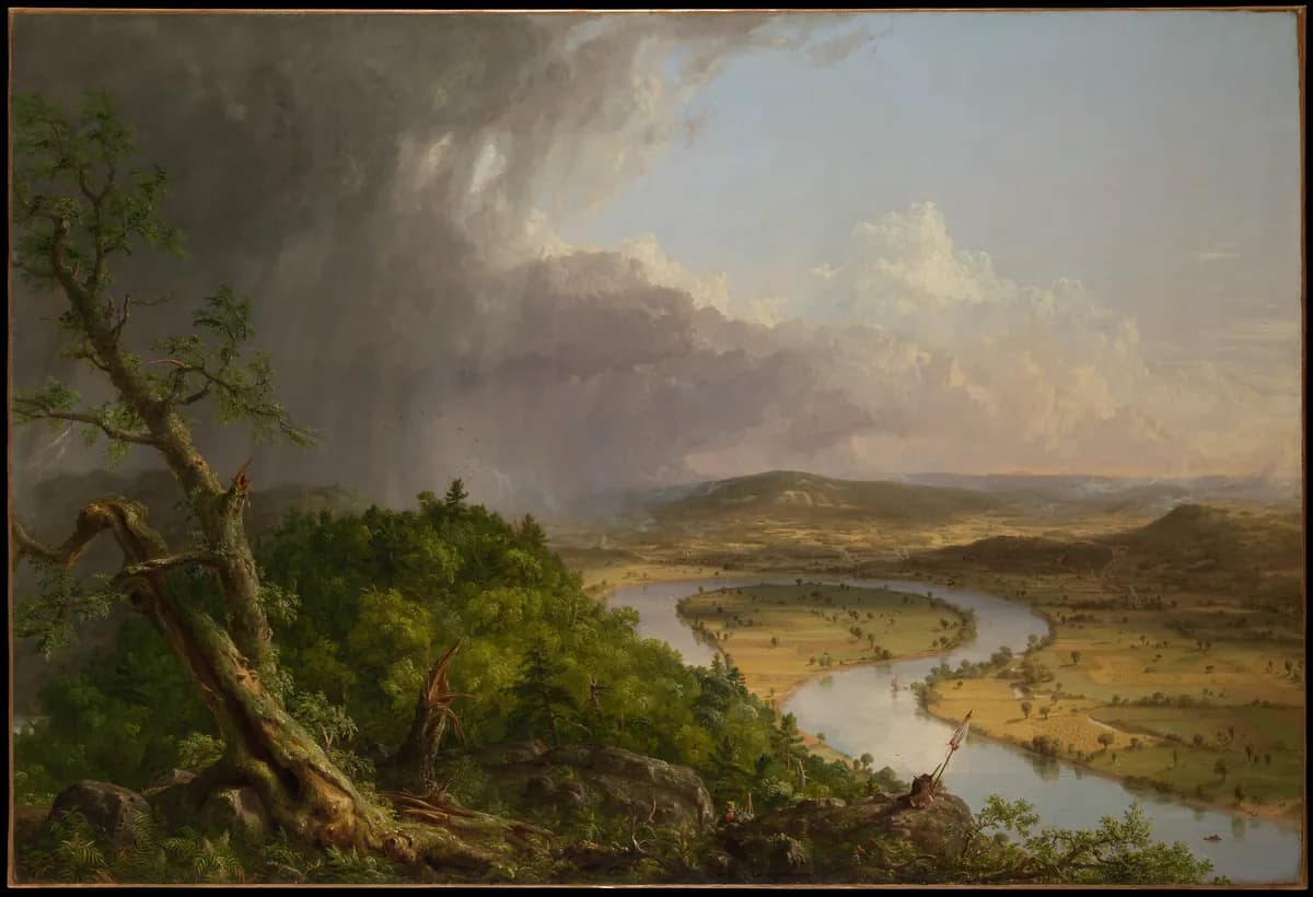 Vista desde el monte Holyoke, Northampton, Massachusetts, tras una tormenta (El Meandro), Thomas Cole, 1836