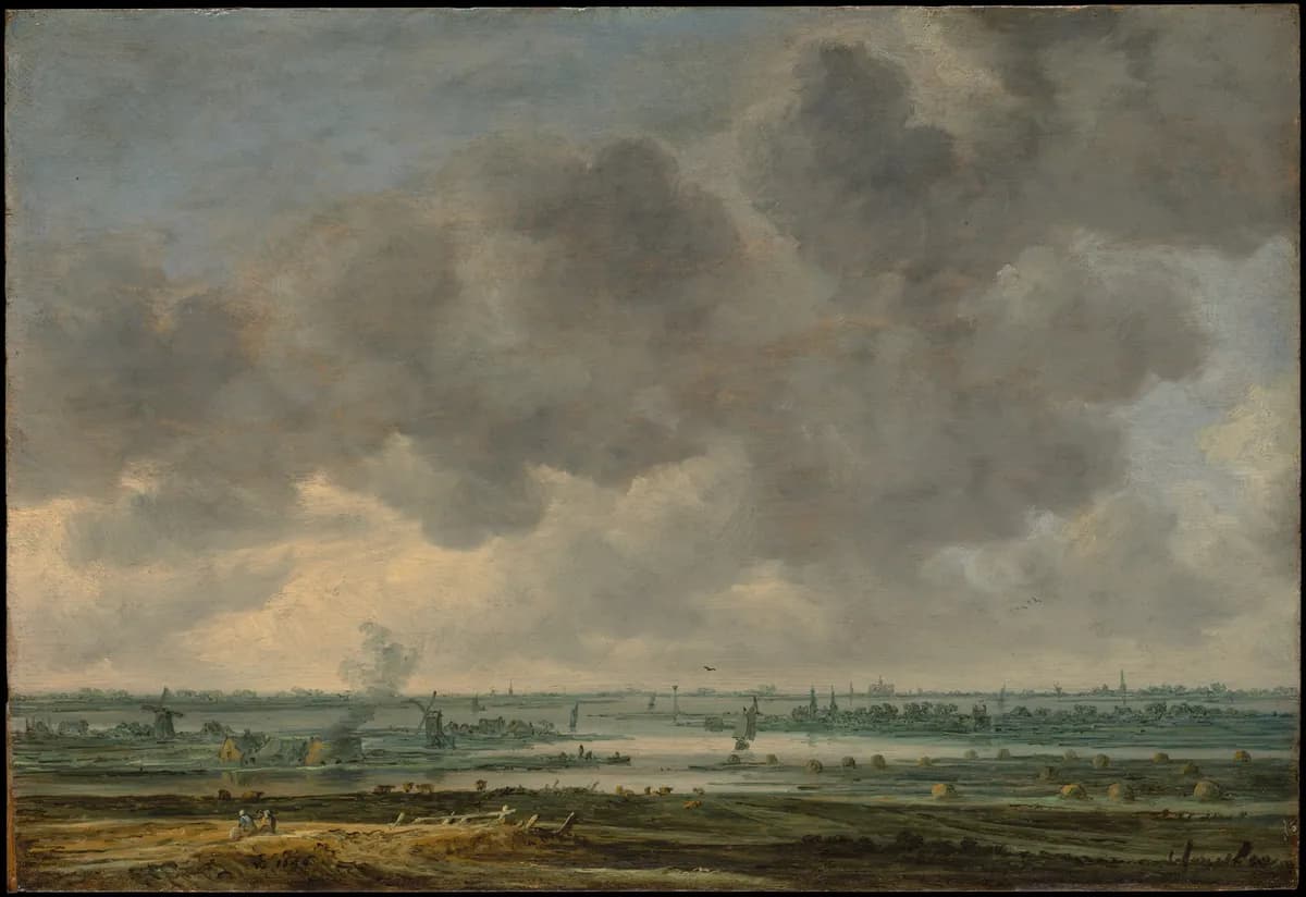 Vista de Haarlem y el lago Haarlemmer, Jan van Goyen, 1646