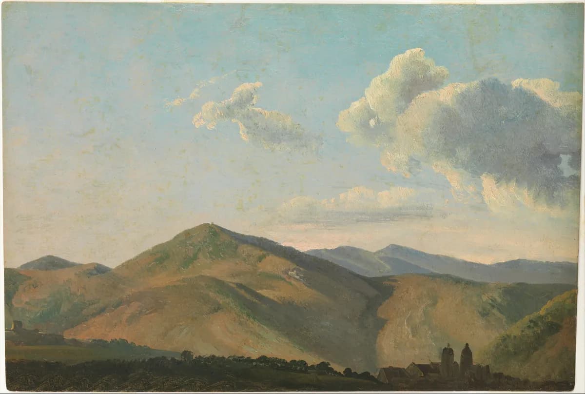 Paisaje montañoso en Vicovaro, Simon Denis, h. 1786–1797