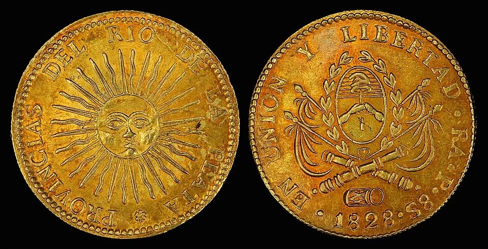 Argentina 1828 8 Escudos