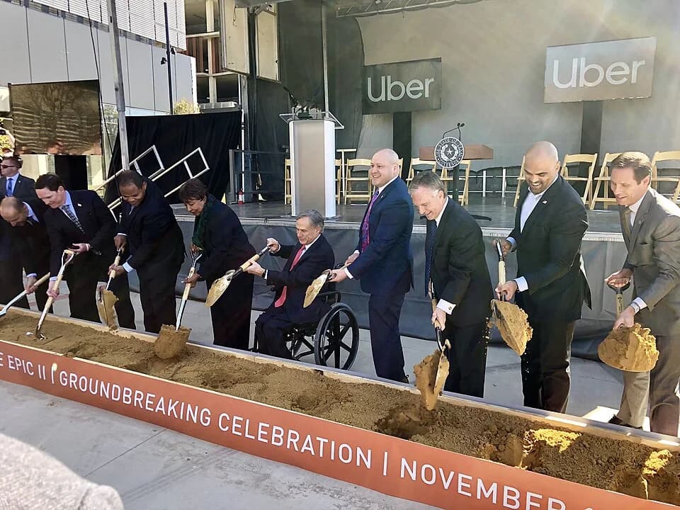 Uber groundbreaking in Dallas - Nov 2019 01