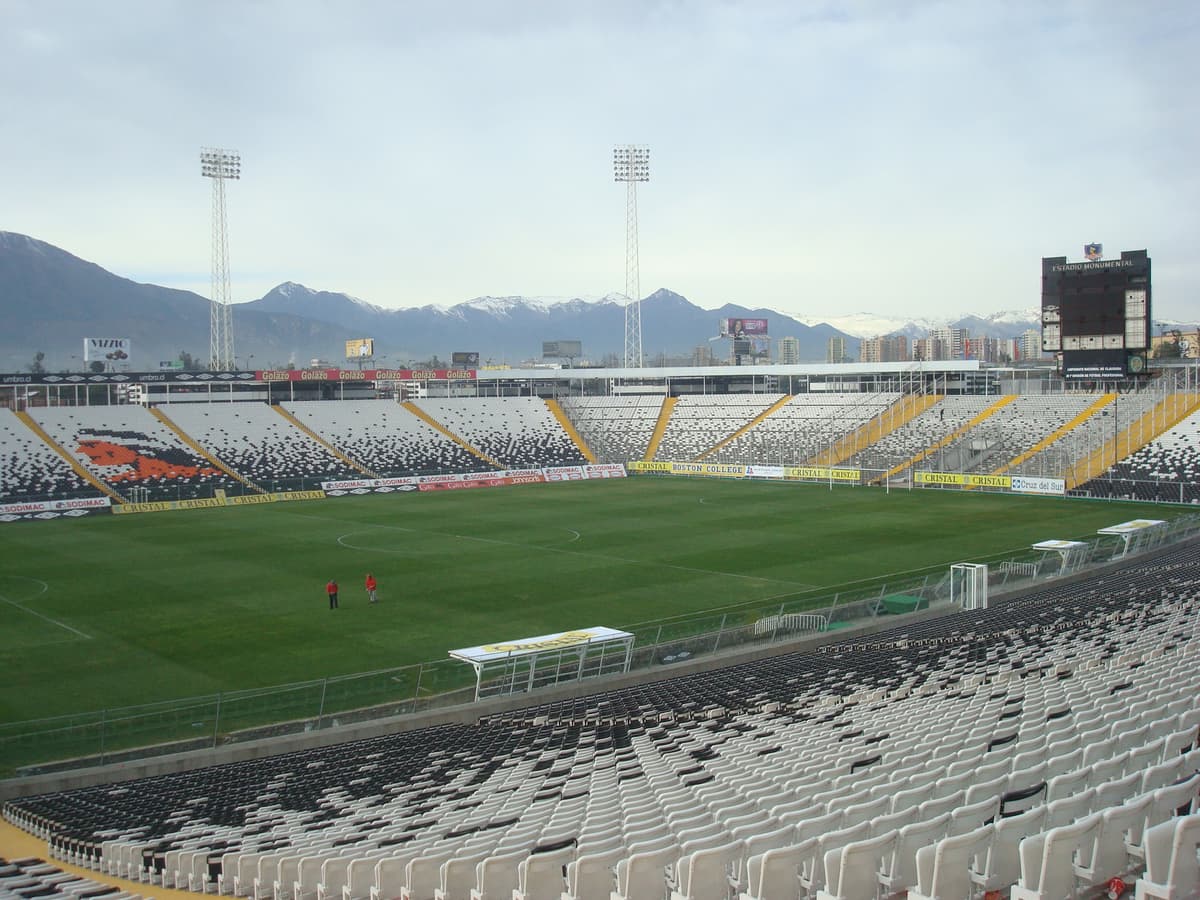 Estadio Monumental de Colo Colo en Santiago.