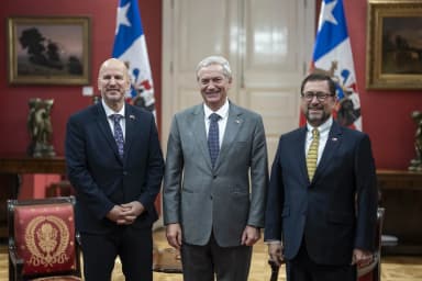 S.E. el Presidente de la República, José Antonio Kast, sostiene reunión con el embajador de Estados Unidos, Brandon Judd